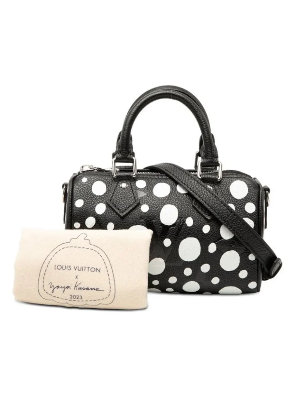 Louis Vuitton Yayoi Kusama Monogram Empreinte Nano Speedy Dot 2-Way Shoulder Bag